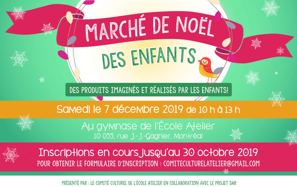 Marché de Noël | École Atelier Marché de Noël | École Atelier